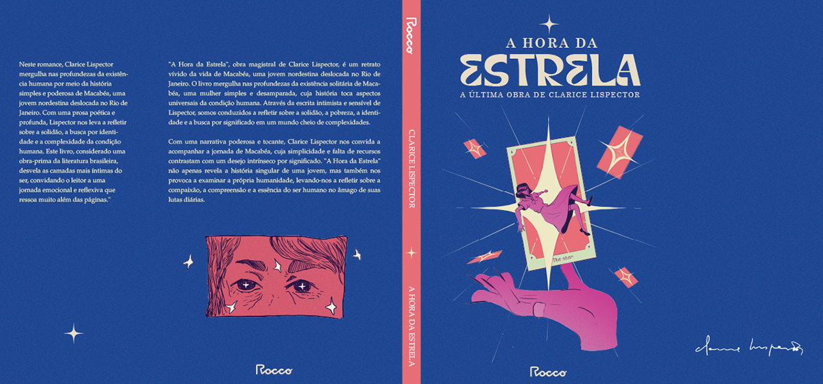 redesign editorial Ilustração Livro design editorial book cover design a hora da estrela clarice lispector Hour of  the star