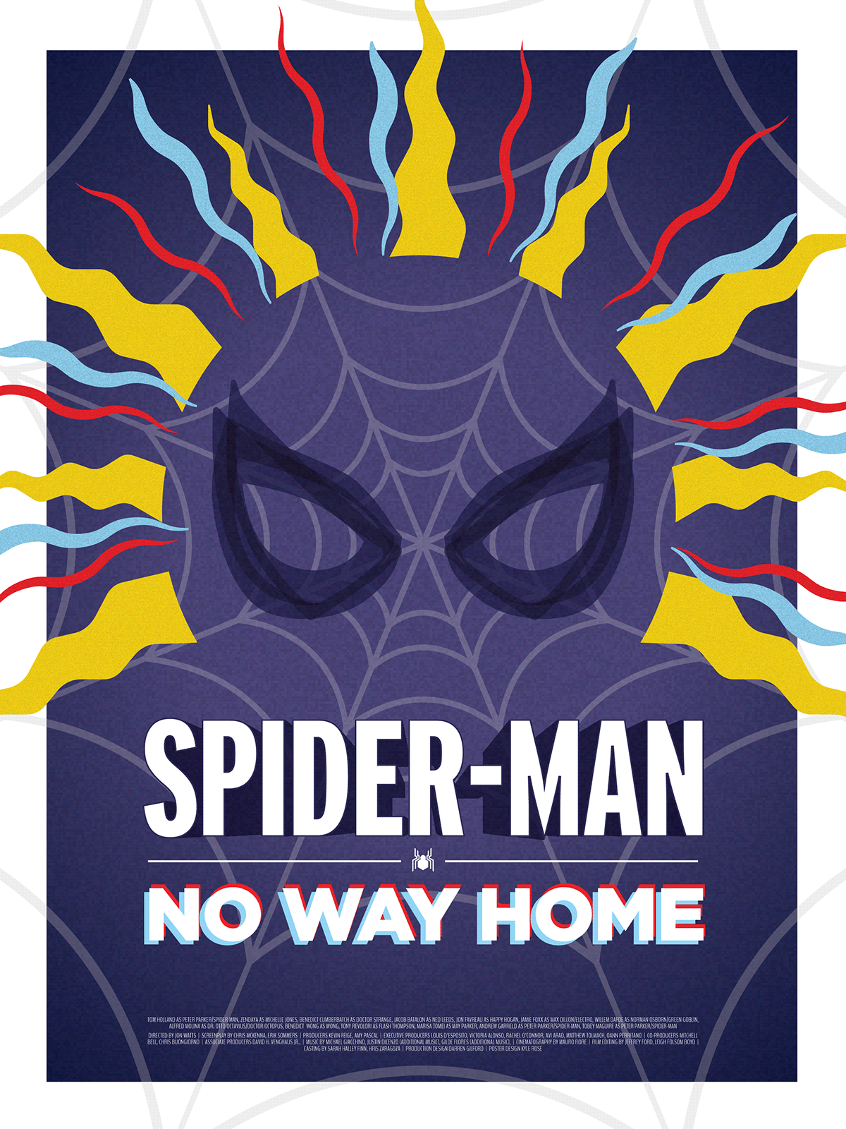 marvel mcu minimal modern movie poster poster spider-man spiderman no way home super heroes vector