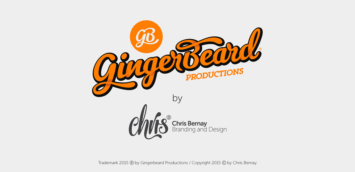 Logotype lettering film production Production Logo Design Startup Brand Design DNA gingerbeard movie production