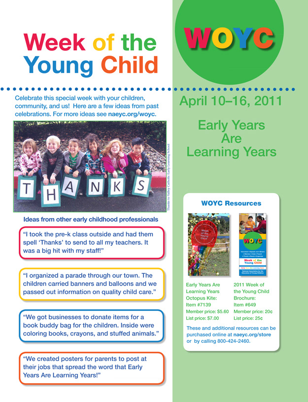 Week of the Young Child Education NAEYC In-House Ad Creation
