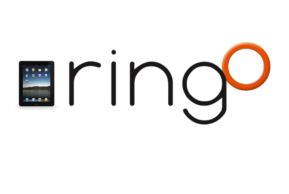 iPad tablet vogels logo name brand identity orange ringo accessories consumer electronics ingredient brand mount