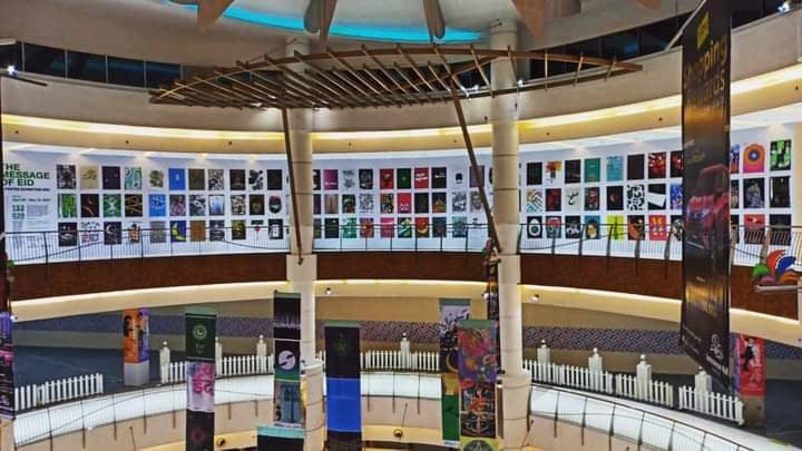 Exhibition  Francesco Mazzenga islam mecca poster posterdesign rose summarecon mall the message of EID worldwidegraphicdesigners