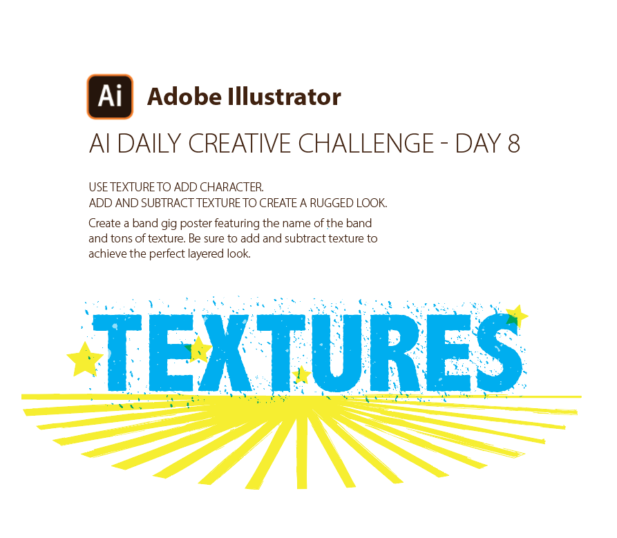 aidailychallenge Illustrator challenge ai daily challenge creativechallenge Illustrator poster band poster typography   Behance graphic design 
