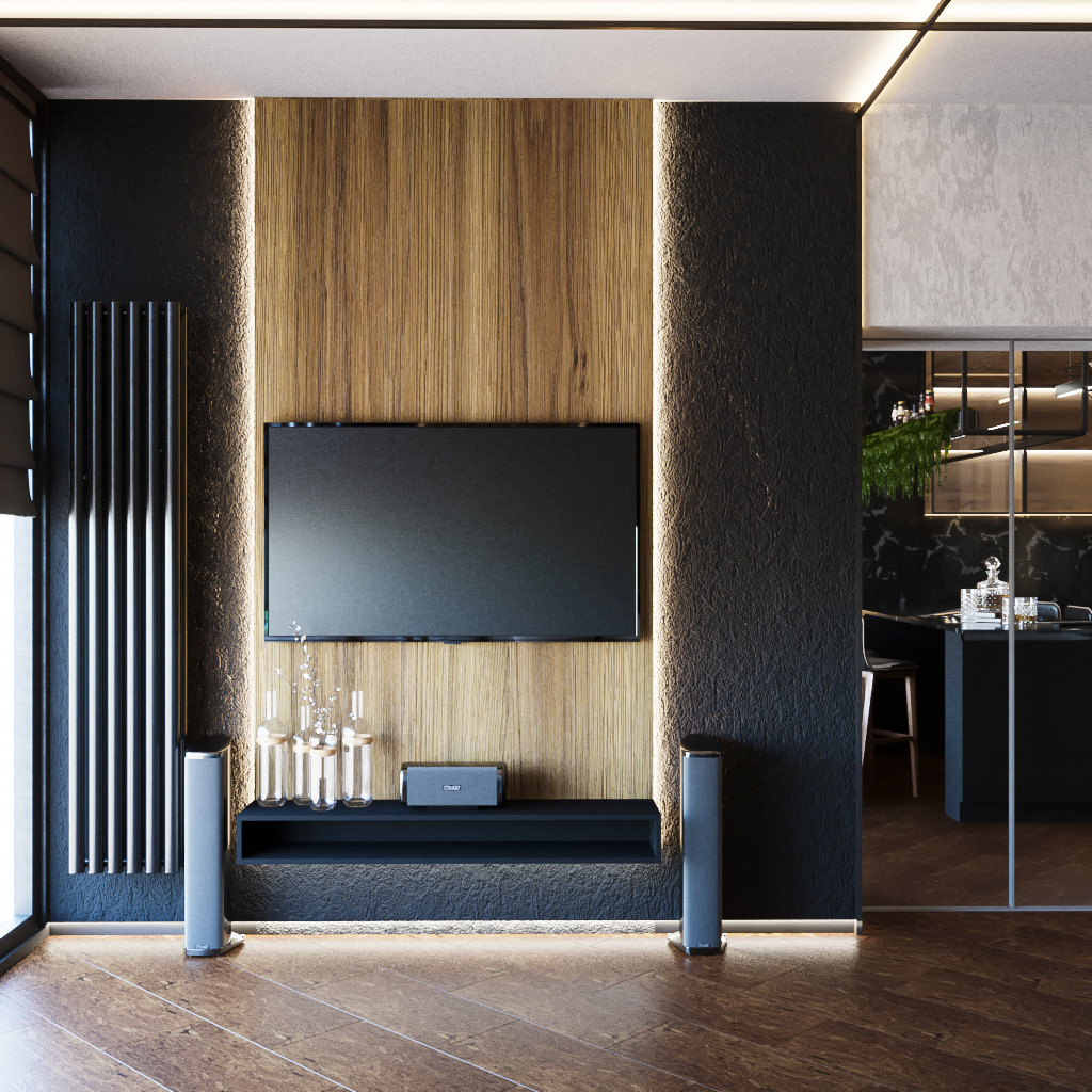 art black design grean Interior modern