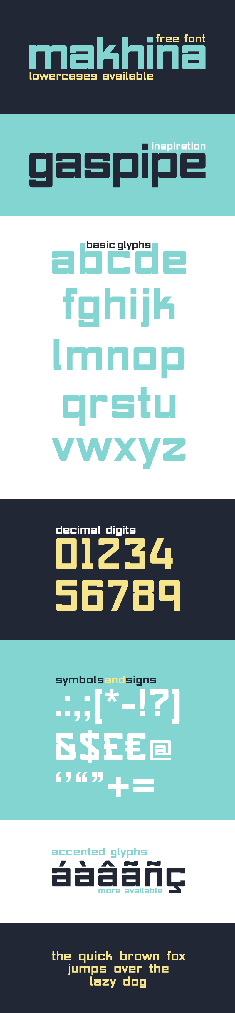 regular Makhina square font sans serif Typeface gas pipe glyphs type freebie free blocks Free font free download