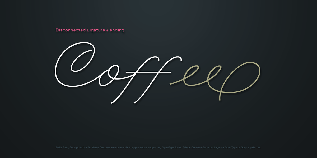 Rolling Pen typography sudtipos specimen neon words poetry 3d lettering