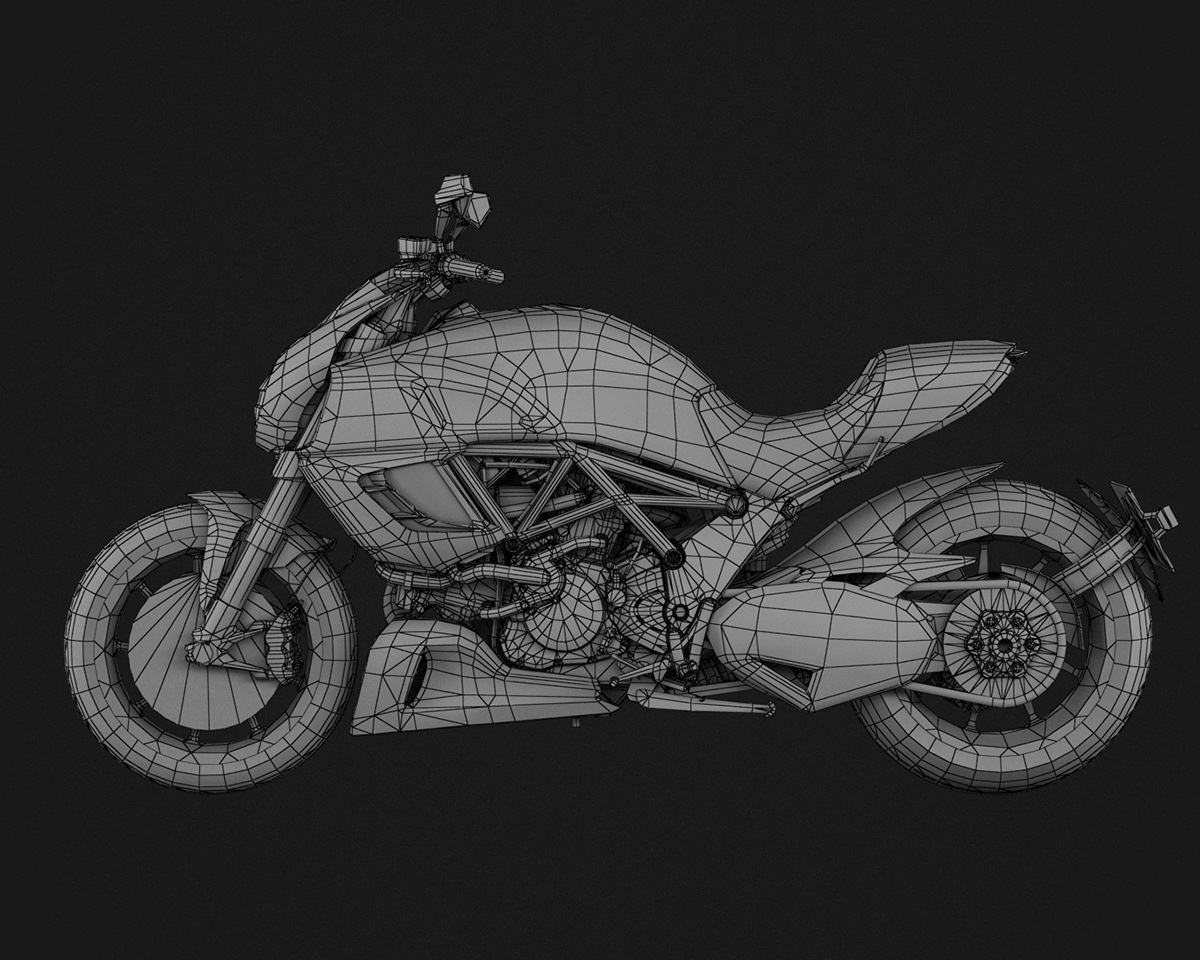 lowpoly gamedev moto Ducati ride milestone Ps4 xbox 3D motorcycle