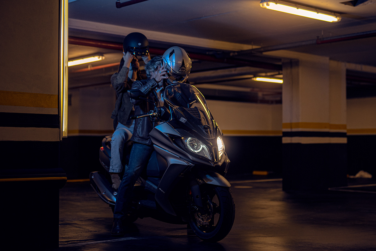 Advertising  editorial Fashion  lifestyle model moto motorcycle Photography  photoshoot Scooter