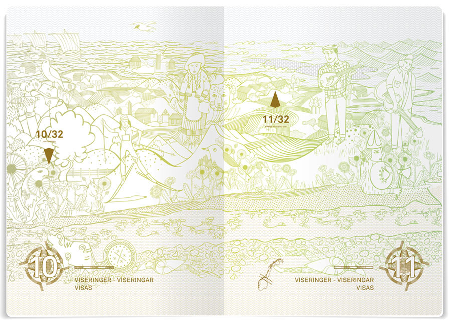 Gilles & Cecilie norwegian Passport exhibit Re-Imagined design