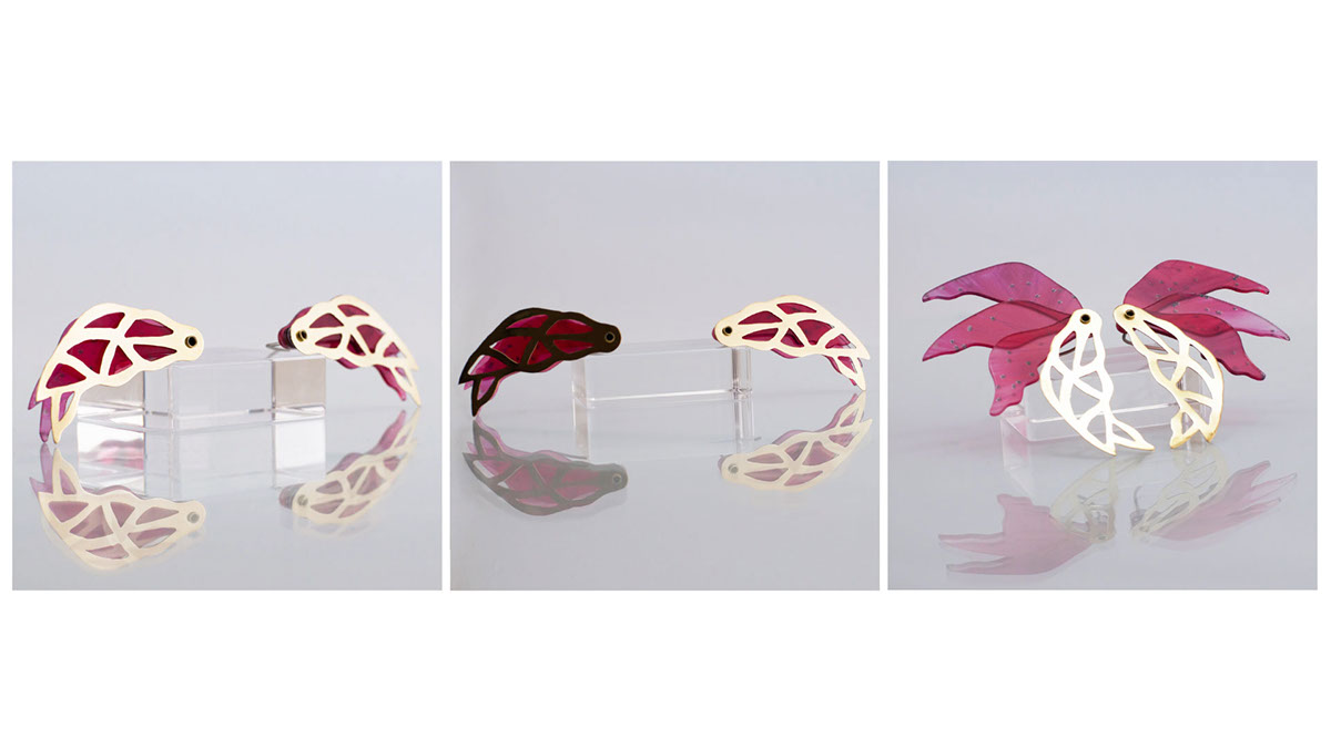 eyewear catwalk product googles art folding mechanism Opening kinetic minimal Flowers blooming colour metal