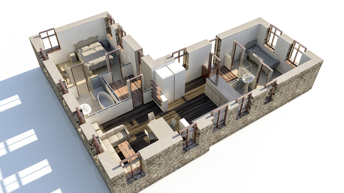 3D Maya photoshop lightroom floorplan architectural design