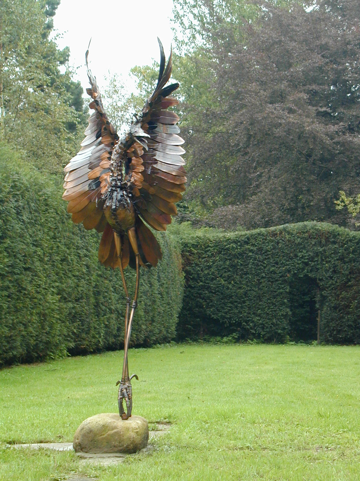 sculpture Garden Sculpture copper sculpture metal sculpture Garden Art RECYCLED art