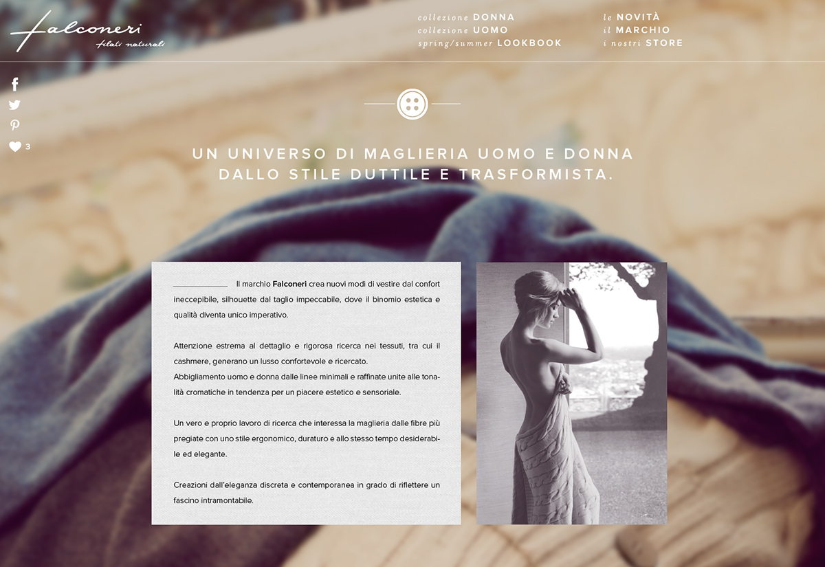 falconeri  web  design  site  fashion  online  filati  SWEATER  clothes  Dress  italian  pier
