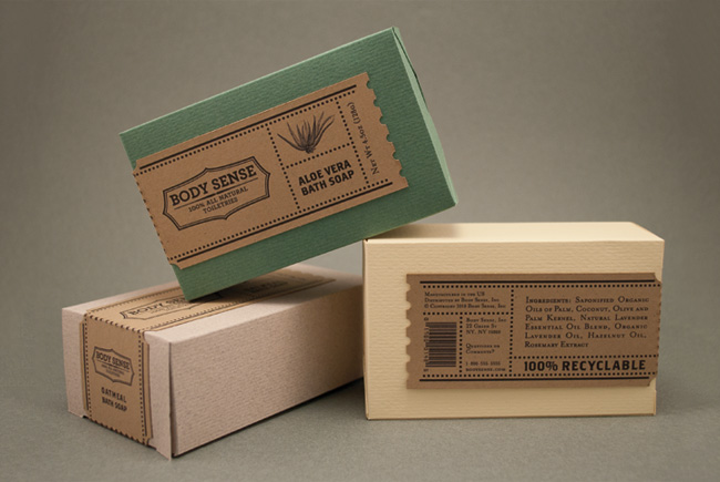 Packaging soap all natural