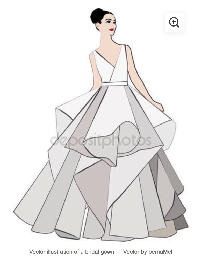 bride bridal gown ILLUSTRATION  bridal illustration vogue Fashion  trends in bridal