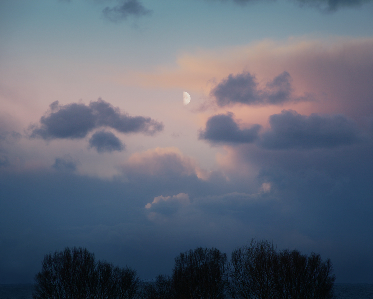 moon Arctic winter Landscape fineartphotography norway Nature