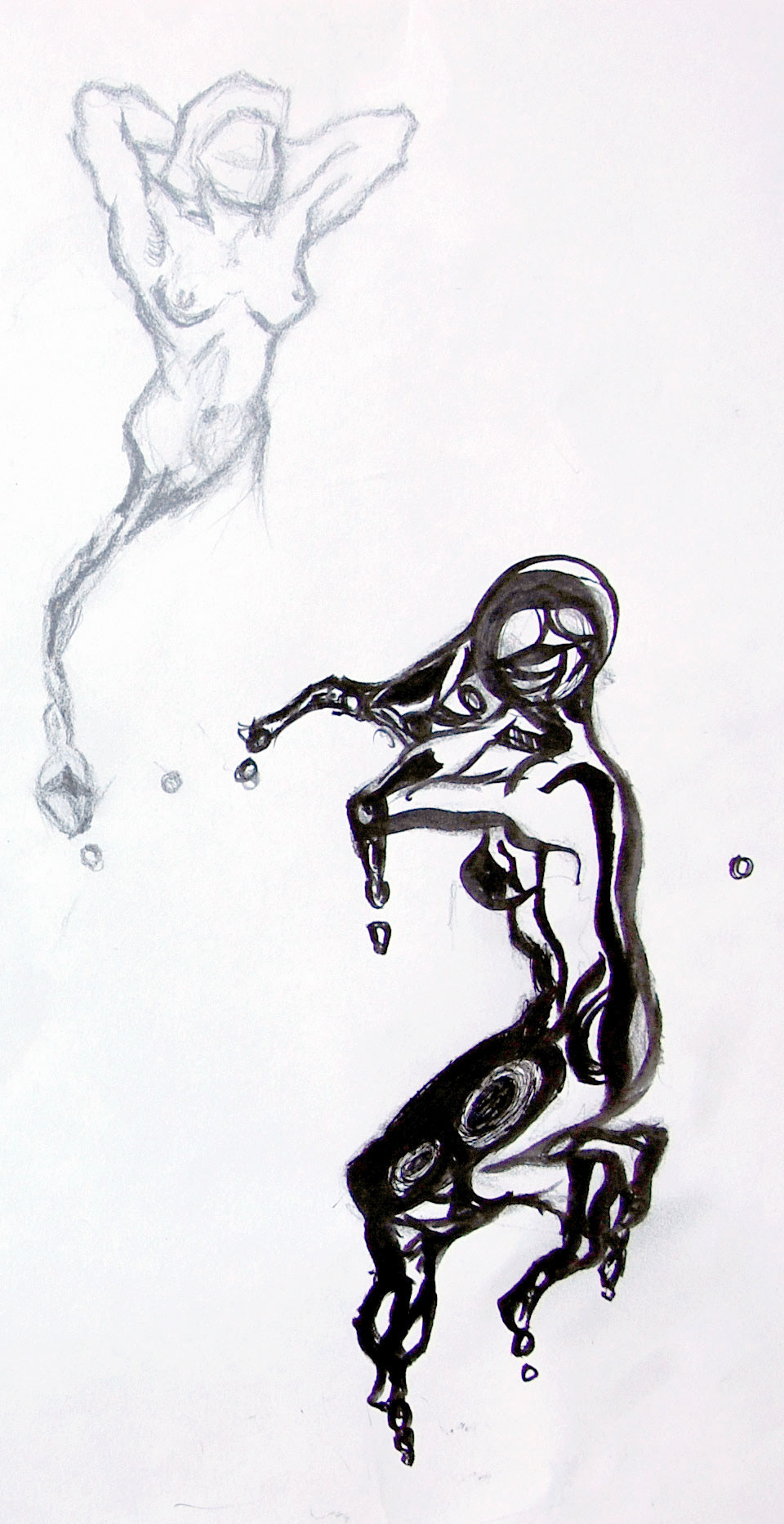 ap studio art Figure Drawing skeleton drawing from observation Human Figure