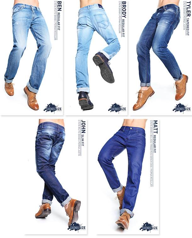 brand Tiffosi jeans Denim concept FIT campaign in-store