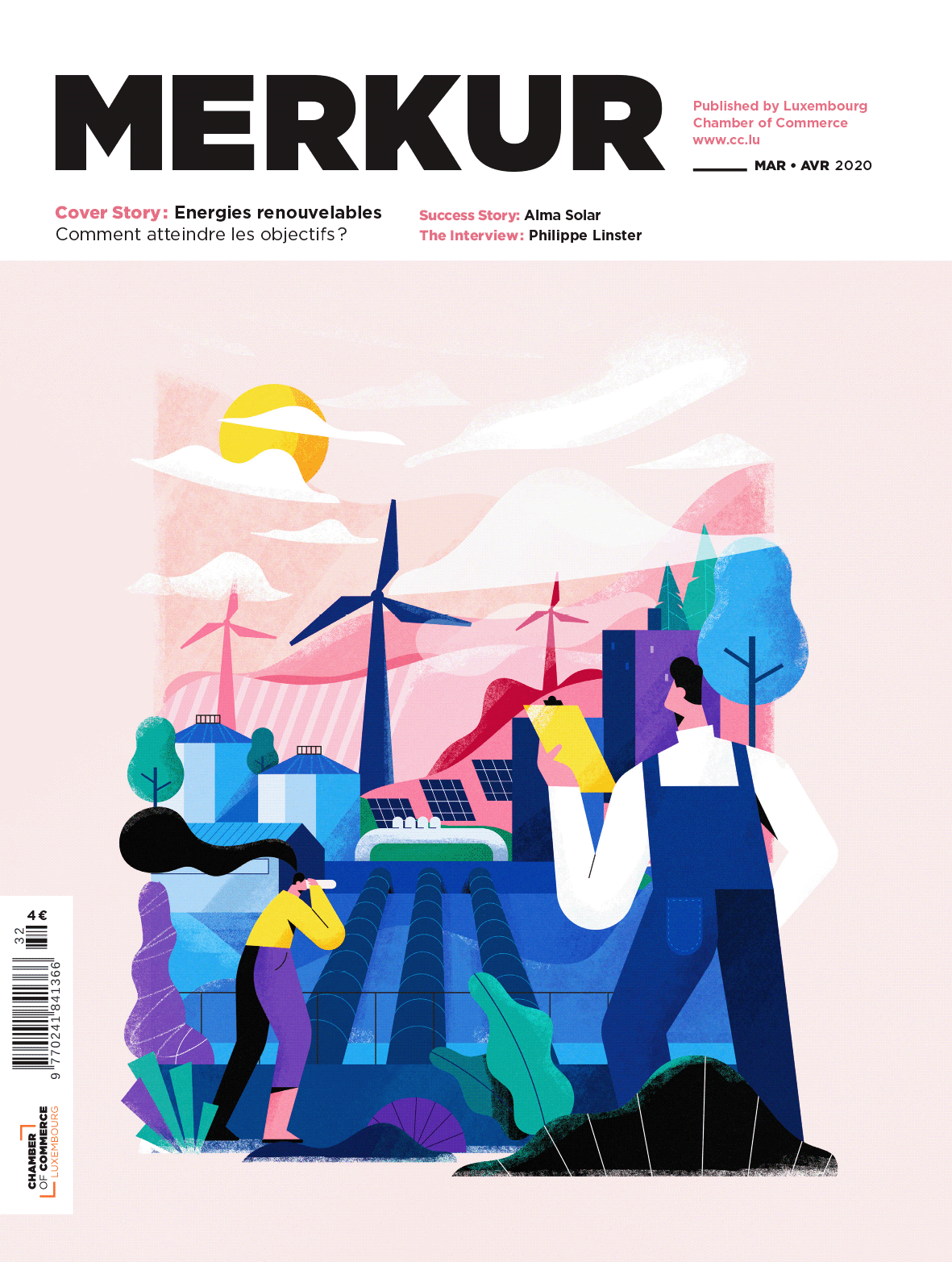 business cover editorial energy Europe merkur Nature people solar