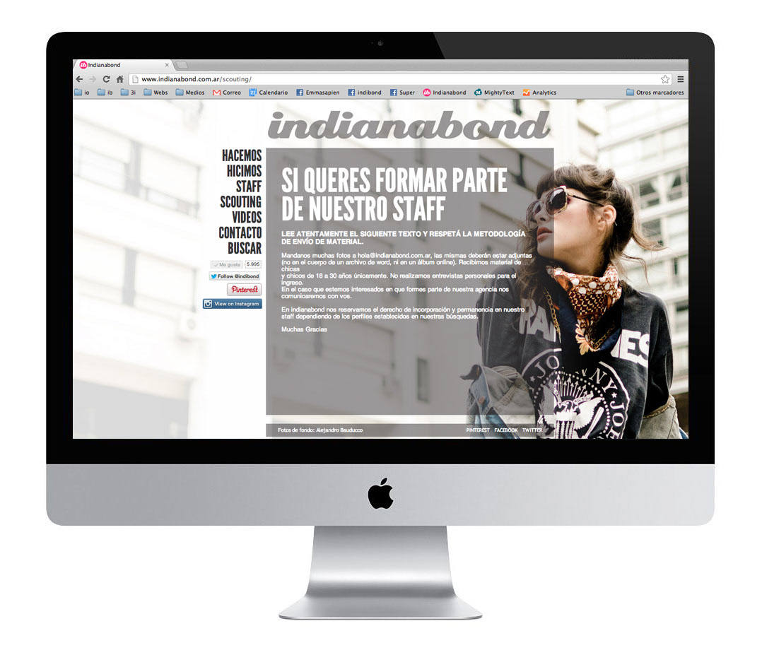 Website agency models promotoras Diseño web indiana Bond girls sitio Web wordpress content manager