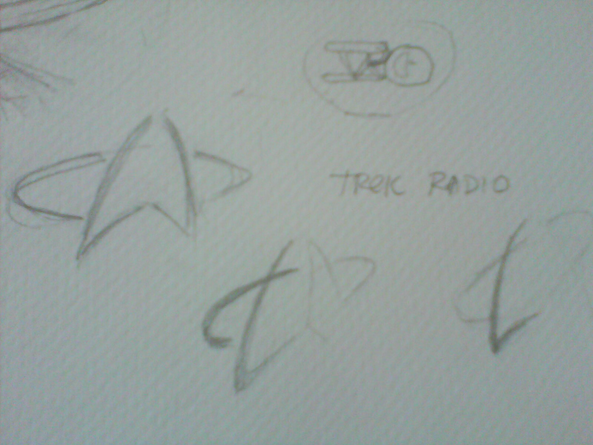 trek radio  star trek  logo  Website design Radio