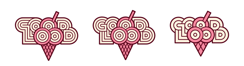 branding  Case Study cone ice ice-cream logo scoop development proposals