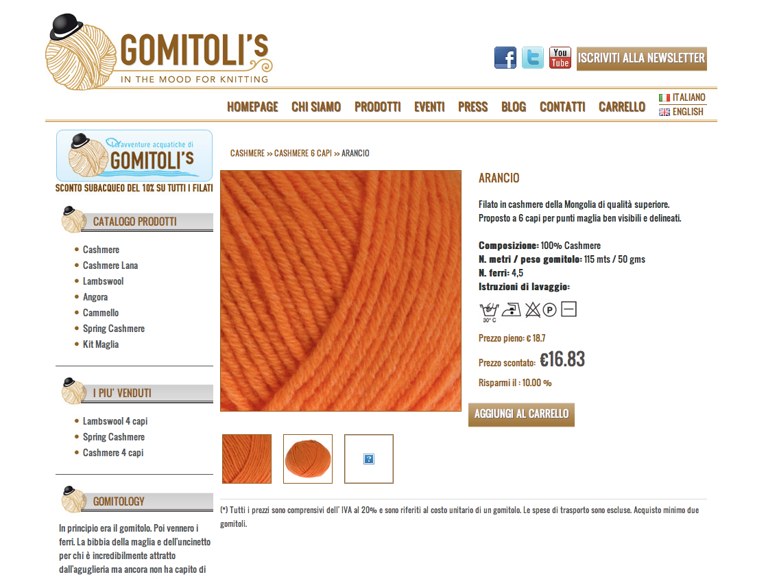 gomitolis Ecommerce bologna