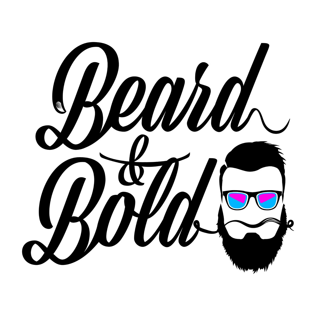 #typography #scriptlettering #hipster #beard #adobe #adobeillustrator #wacom