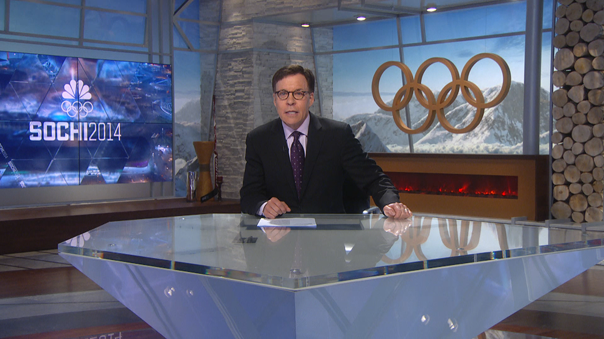 Olympics sochi studio tv broadcast skiing monitors Eric Say motion Transition television