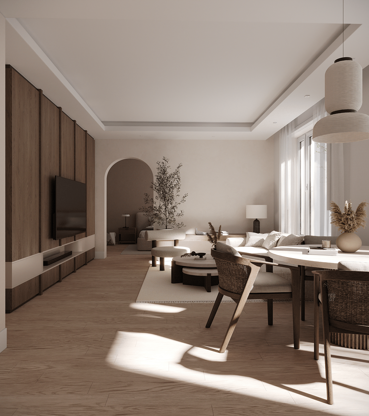 3D 3ds max archviz CGI corona Interior interior design  modern Render visualization