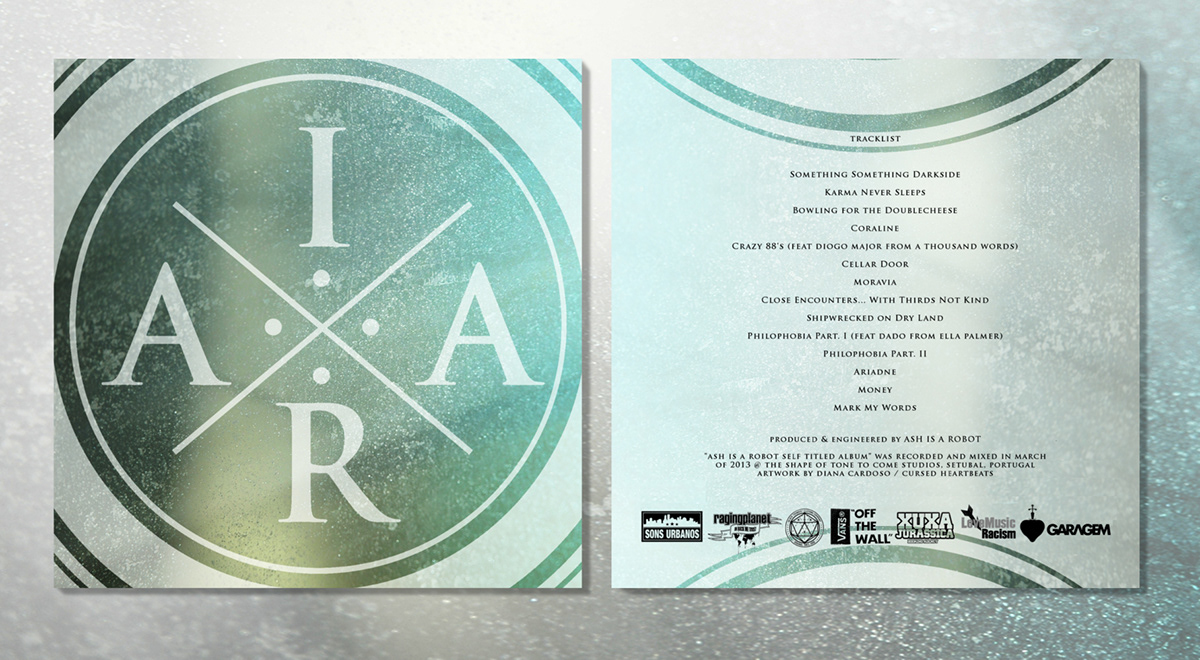 band Album concept artwork Merch merchandise ash is a robot AIAR posthardcore Cursed Heartbeats cd PT logo cover