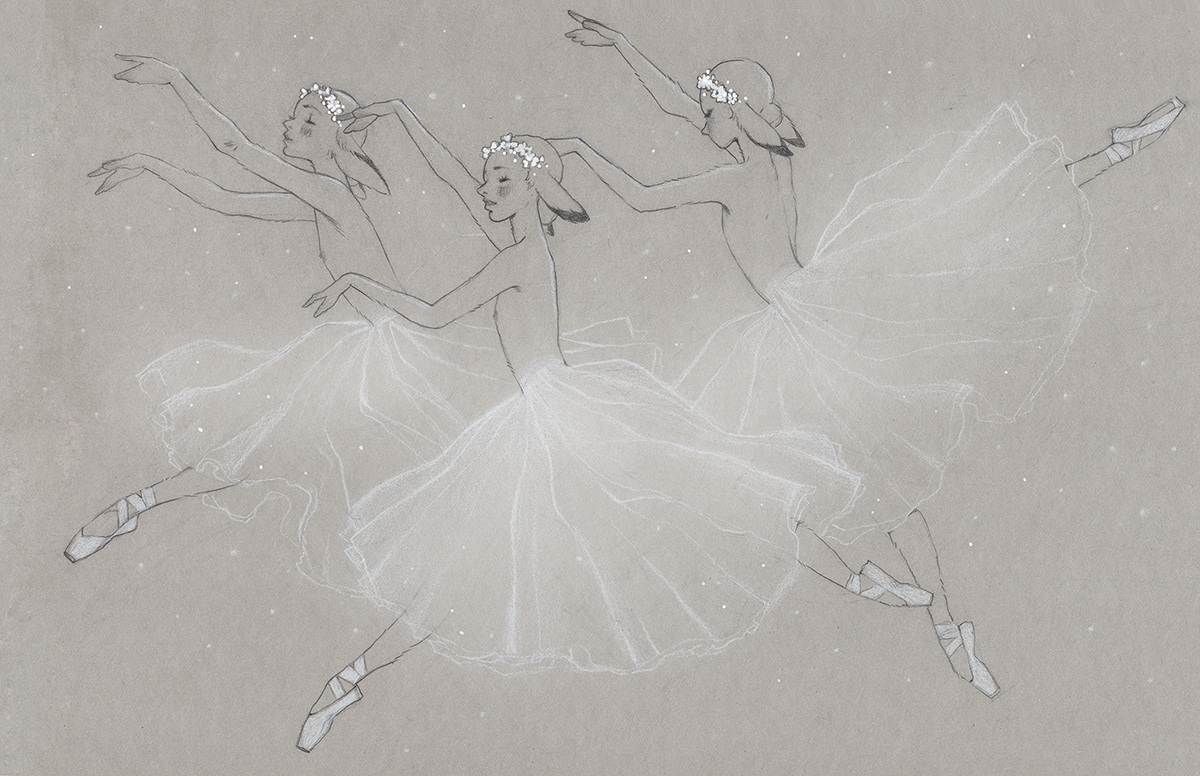 ballet ILLUSTRATION  Pencil drawing TRADITIONAL ART Zine  зин