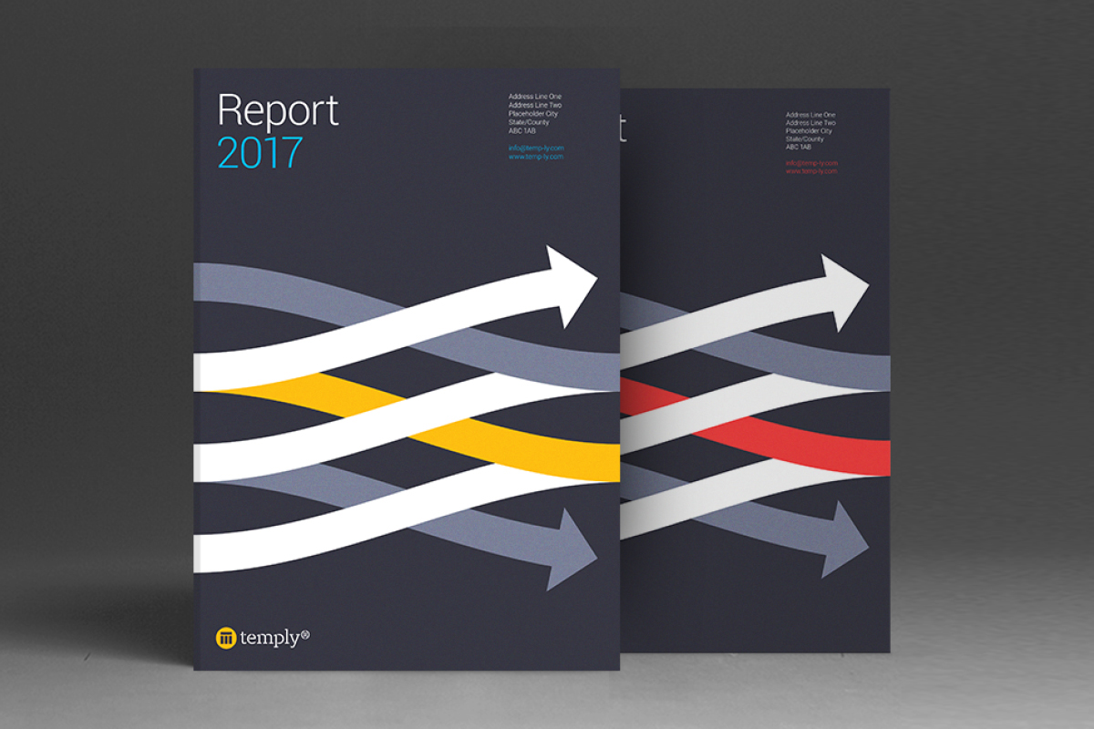 temply temp-ly report ANNUAL brand company corporate prospectus yearly infographic informational
