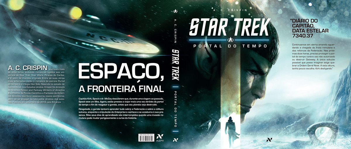 Star Trek Yesterday's Son Portal do Tempo book cover Editora Aleph Paramount Pictures spock vulcan livelongandprosper