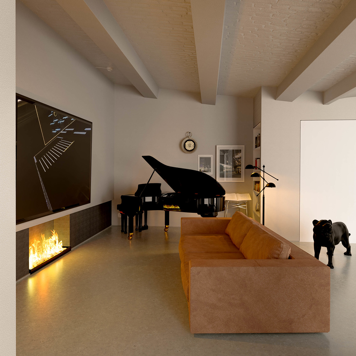 architecture bathroom Interior kitchen living room visualization