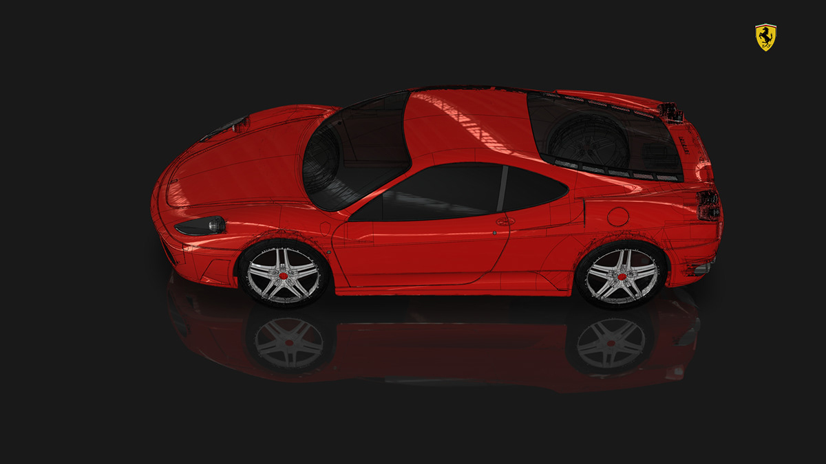 Class A Modelling autodesk alias Ferrari F430 Surface modelling
