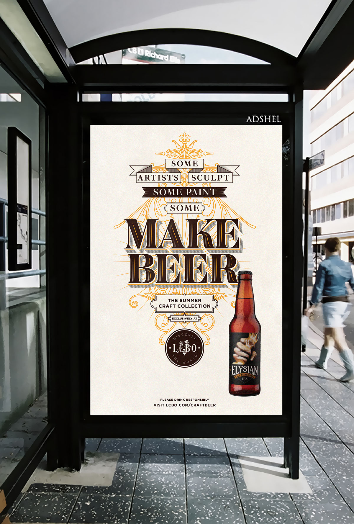 beer craft beer billboard vector Custom lettering