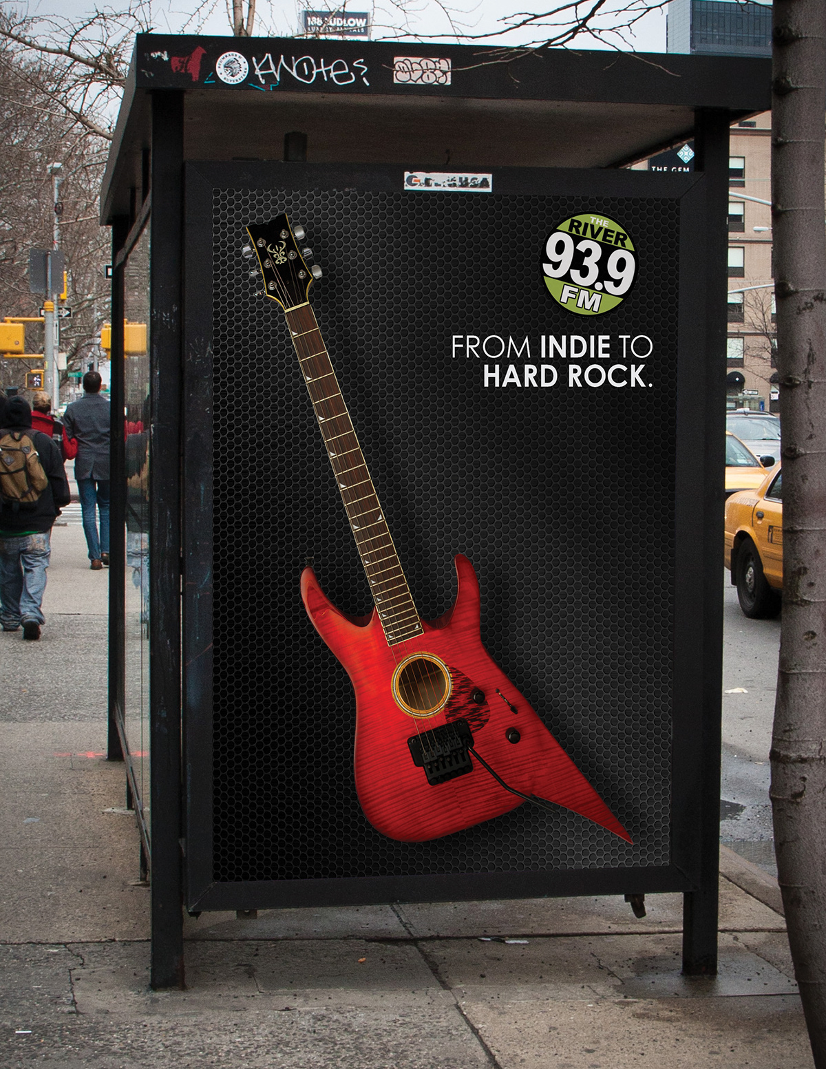 rock music outdoor advertising