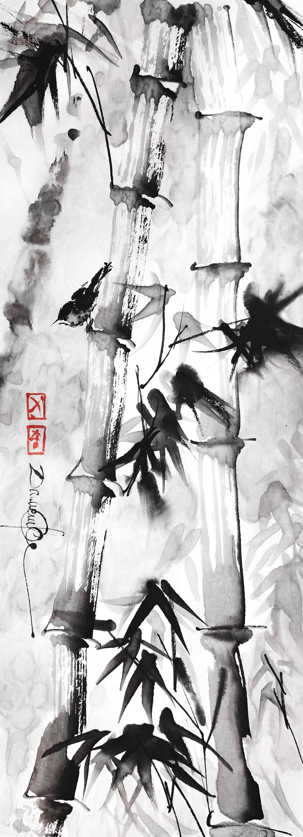 Drawing  artwork ink drawing TRADITIONAL ART painting   artist monochrome birds watercolor Nature