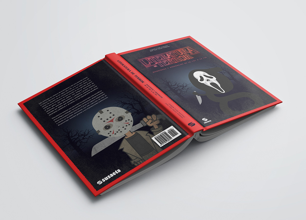 book book design editorial print art direction  cover design ILLUSTRATION  graphic design  Terror