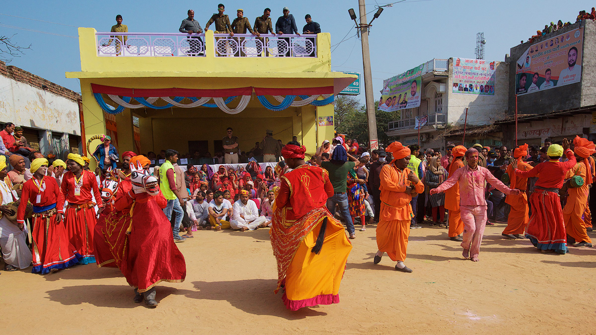 Adobe Portfolio colour festival holi India travel krishna mathura Nandgaon street photography travel photography