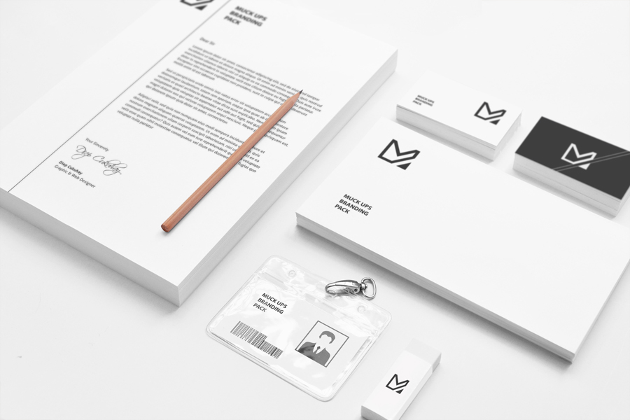 business card corporate depth of field elegant envelope identity letterhead mock up mock-up Mockup