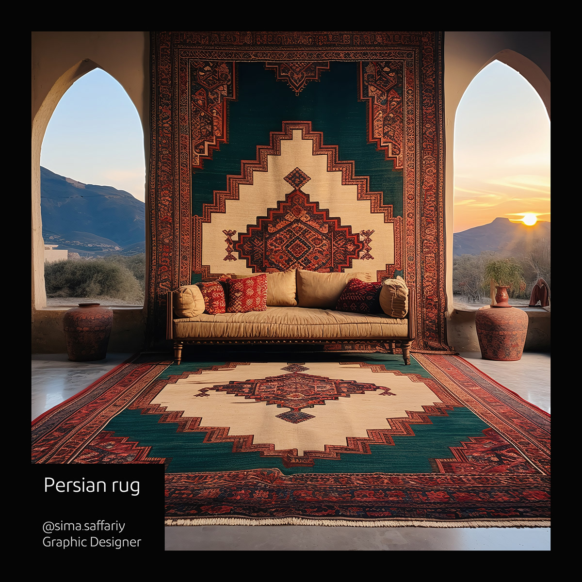 iranian carpet Rug carpet print Photography  ai artificial intelligence midjourney Ai Art artwork