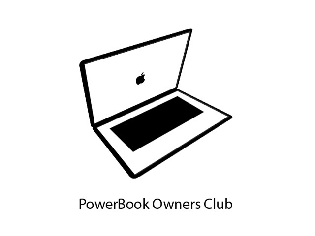 Powerbook Owner Club Logotipo marchio POC