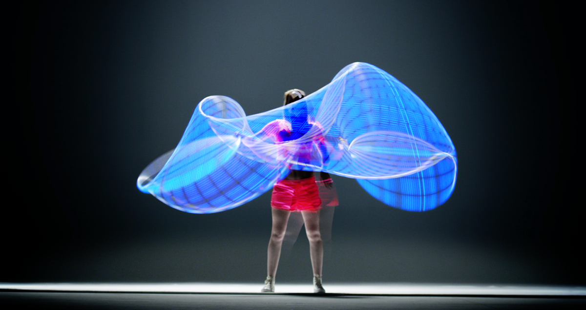opole tv Ident festival design c4d dancers studio Liquid glass led grey fuid