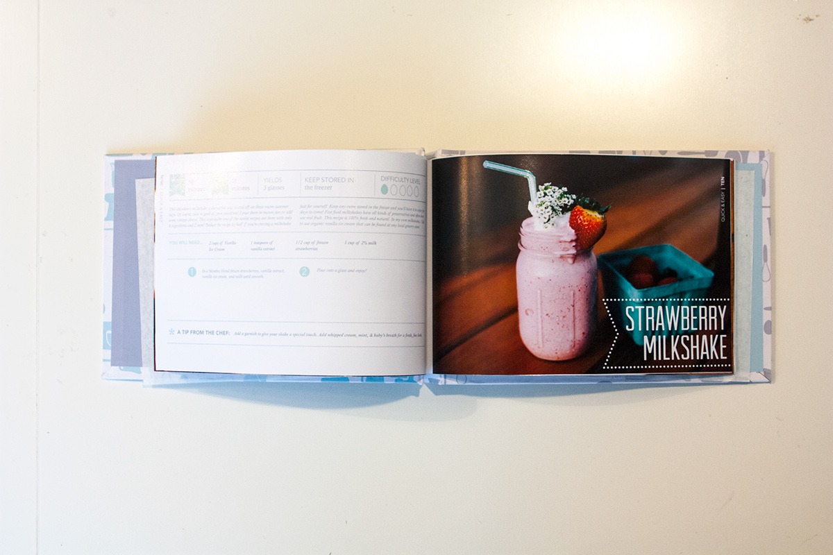 cookbook design recipe food photography