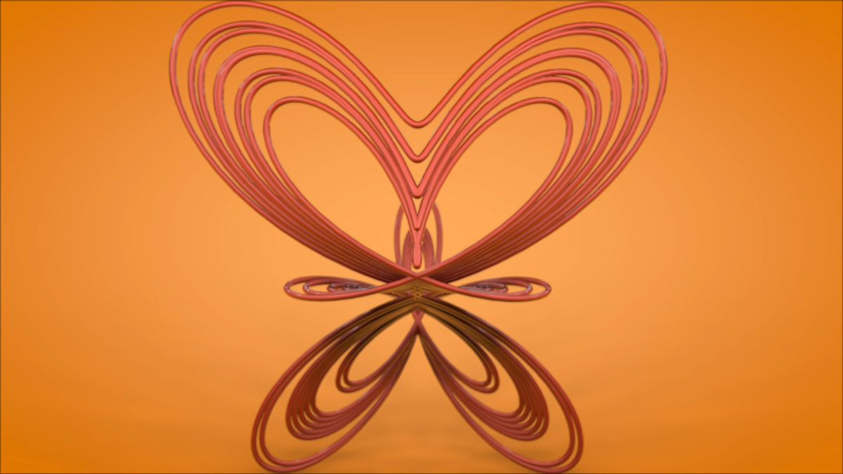 machtige butterfly curve parametric ecuation spline formula