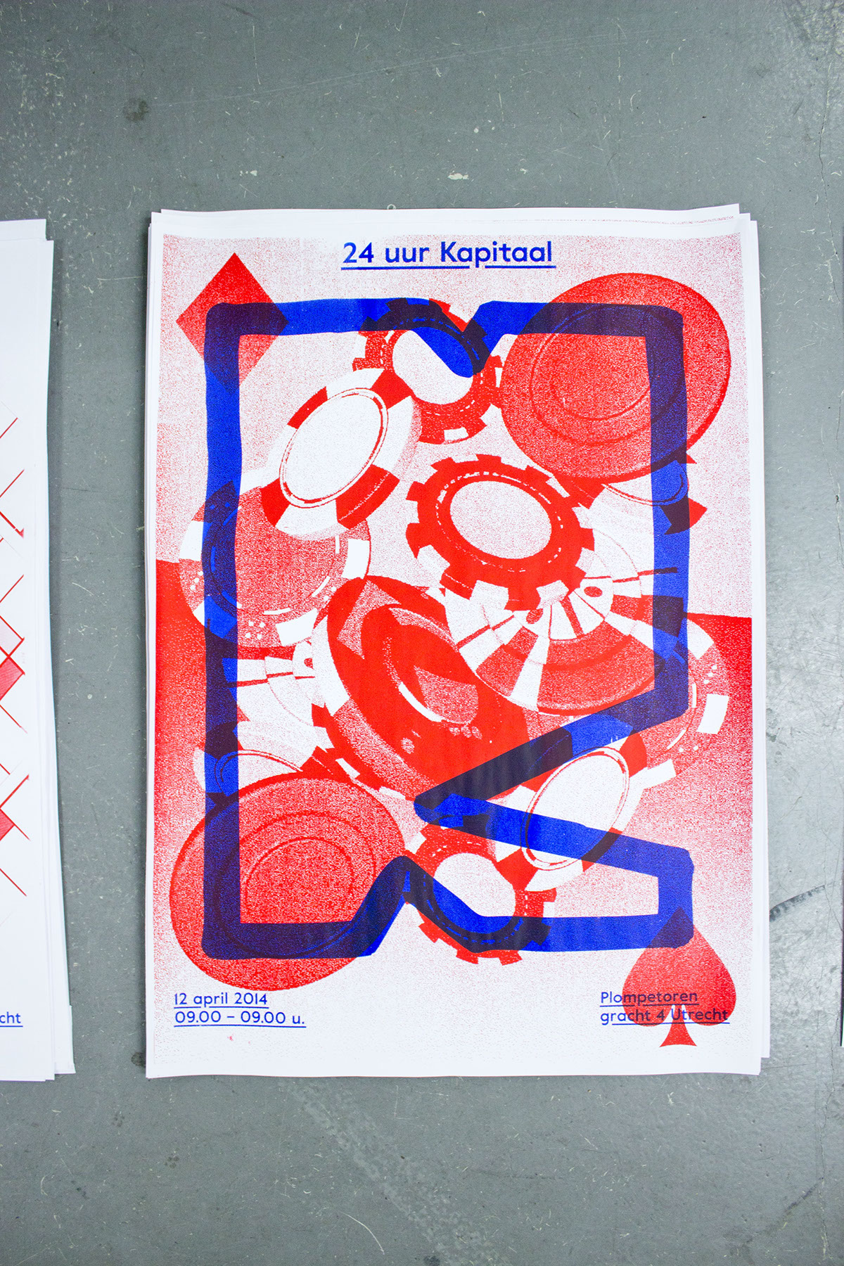 kapitaal poster posters affiche zeefdruk Silkscreen printed Guerilla designers design video