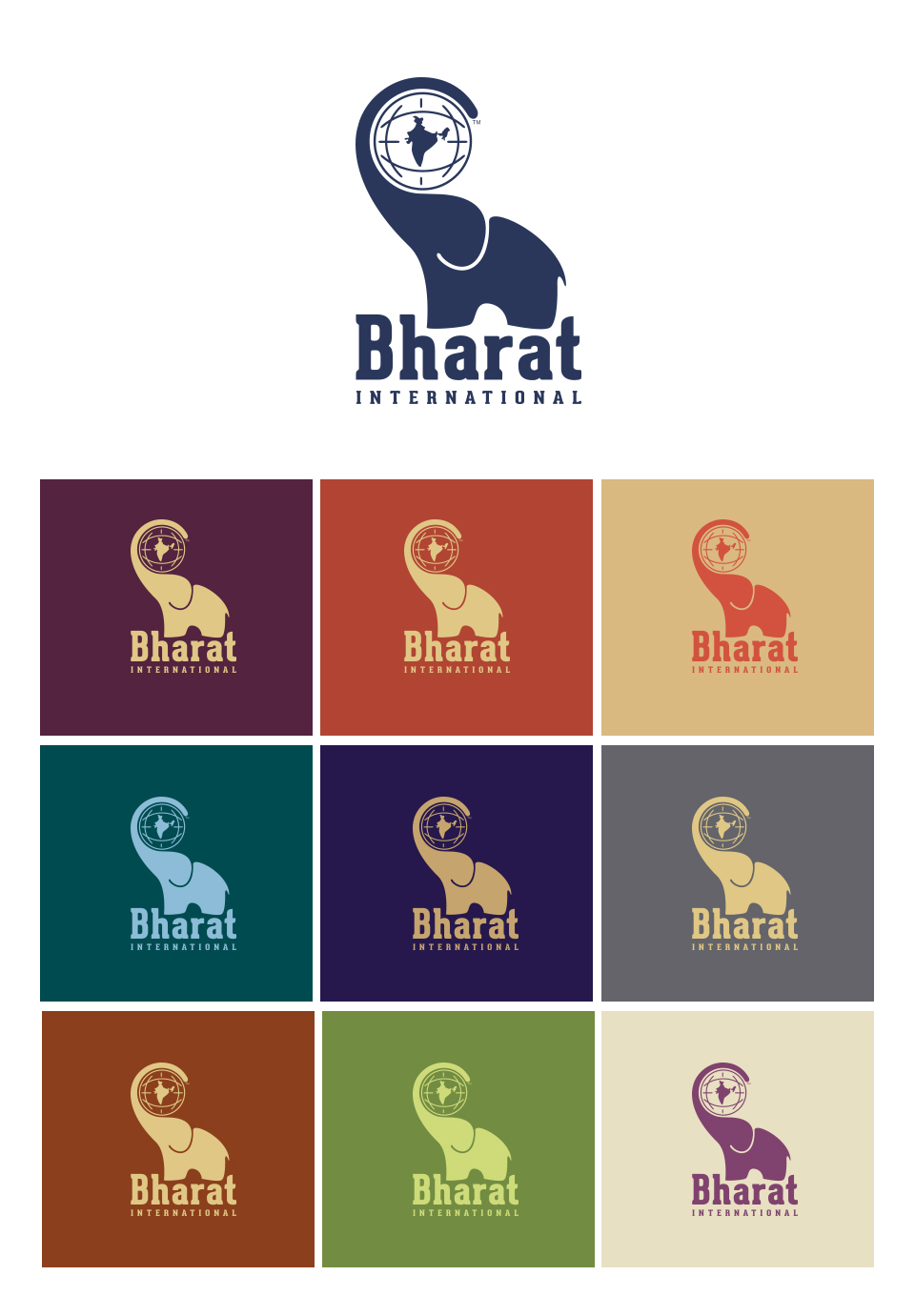 India logo identity design sheffield blue elephant