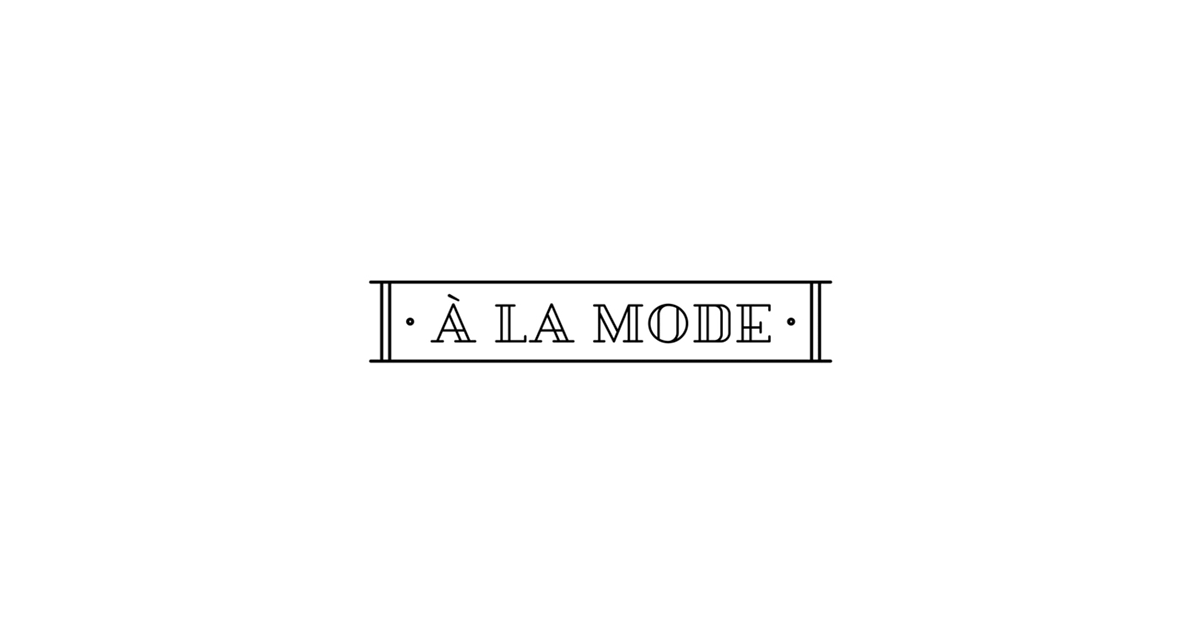 A La Mode Clothing brand logo identity bow tie bowtie chic egypt branding egypt Branding Dubai